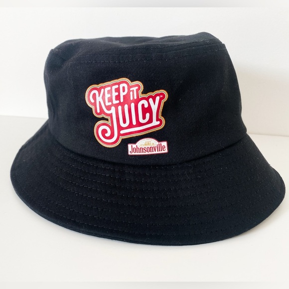 Keep It Juicy Johnsonville Black Bucket Hat, black with logo - Picture 2 of 5